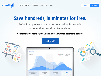 Smartbill web mockup