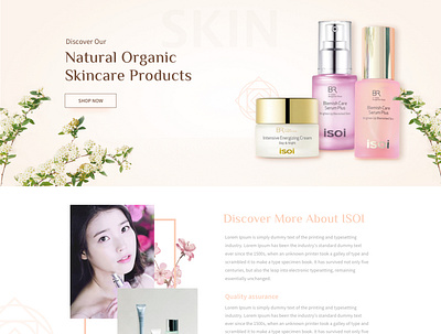 Natural Cosmetics eCommerce ui ui ux ux design