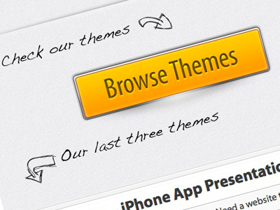 Mightywp.com browse themes button