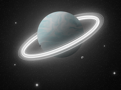 Ring planet illustration | Created in Figma (Download for free)