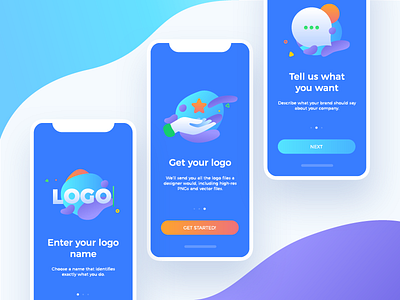 Onboarding screens