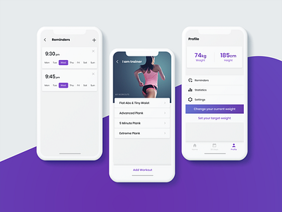 Fitness App UI