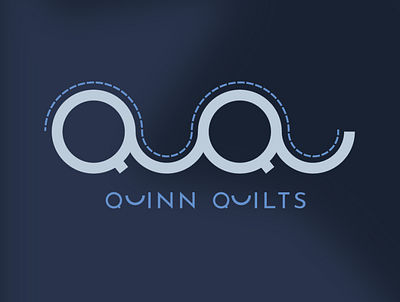 quinn quilts branding design illustration logo vector