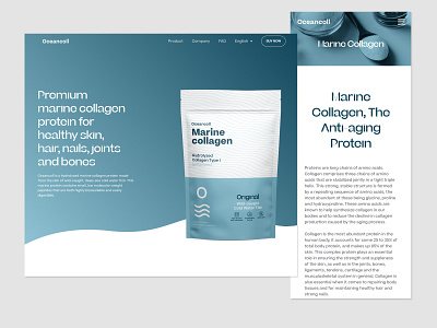 Oceancoll branding design identity packaging typography ui web design