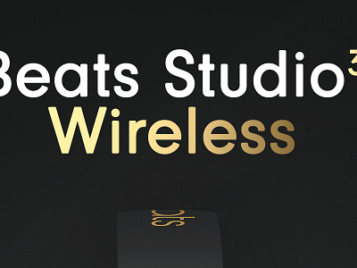 Beats Studio 3 Wireless Advertisement ad advert advertisement advertising graphics