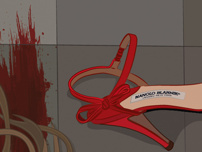 Murder in a toilet murder toilet shoes