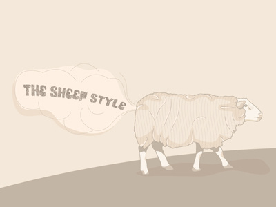 Sheep design illustration