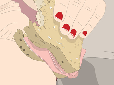 Sandwich (CloseUp) illustration design print canvas