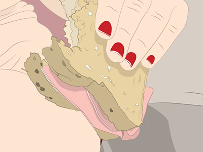 Sandwich (CloseUp) canvas design illustration print