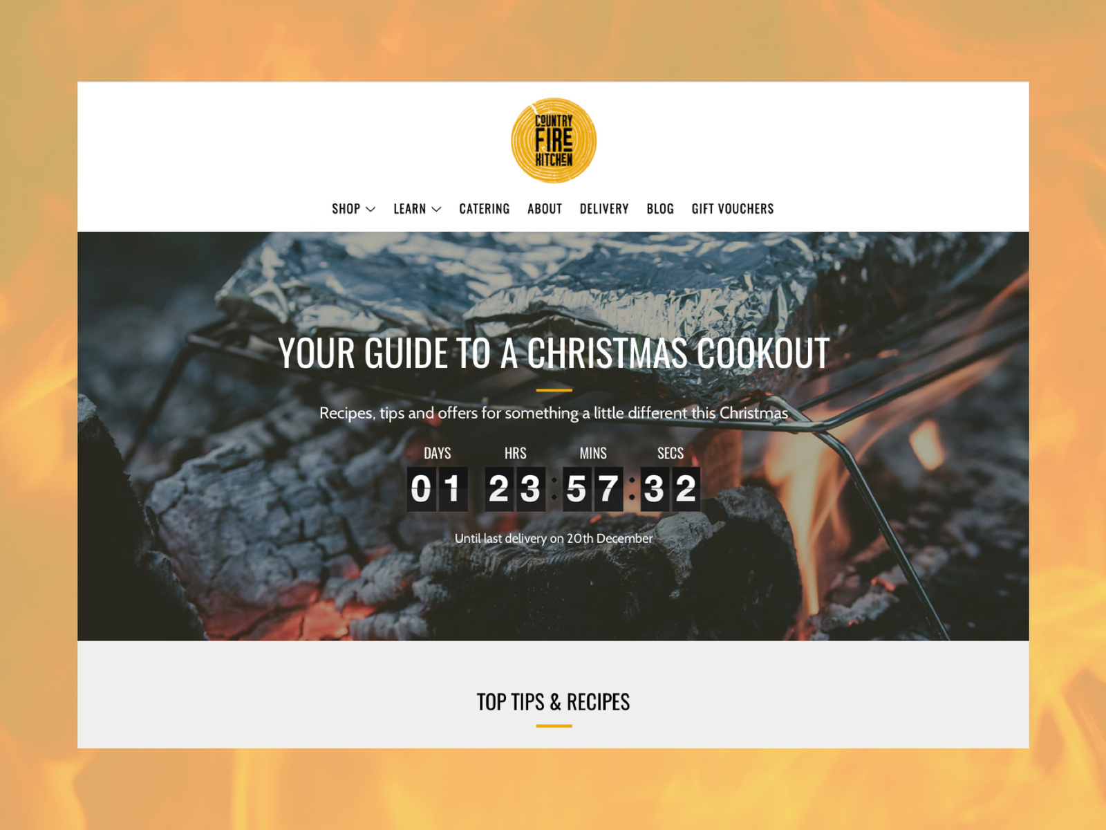 Flaming Hot Landing Page by Untethered Collective on Dribbble