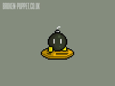 #7 Bom-omb Trophy | An explosive reward aseprite bom omb pixel pixel art pixelart super smash bros trophy