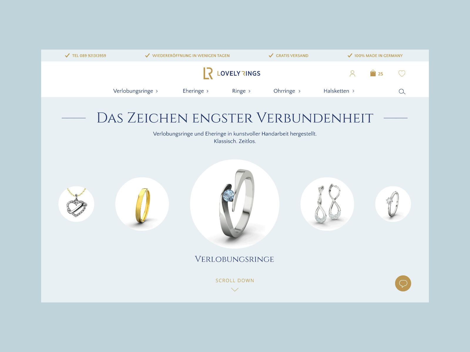 Lovely Rings. Animation of slider. animation digital digital production jewerly motion shop slider ui ui design ux ux design web design