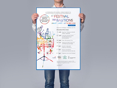 Poster for music festival branding design festival graphic design illustration music poster poster design print print design typography vector