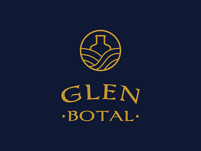 GlenBotal logo bottal branding design glen graphic design illustration logo logo design logodesign logotype typography vector whiskey whisky