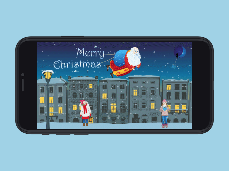 Christmas game animated gif animation animation design christmas christmas card game animation game asset interaction merry christmas motion motion design motion graphic new year santa claus xmas xmas card