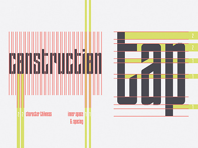 Gestalt - Construction construction design font gestalt graphic typeface typo typography