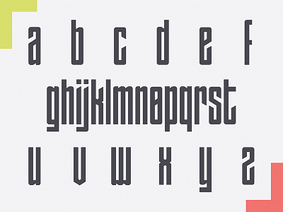 Gestalt - Font construction design font gestalt graphic typeface typo typography