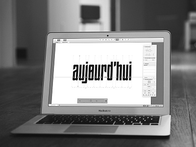 Gestalt - Aujourd'hui aujourdhui construction design font gestalt glyph graphic typeface typo typography