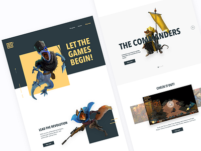 Landing Page daily dailyui design desktop game game art game design illustration landing landing page landing page design landingpage page page design page layout ui ui design uiux ux videogames