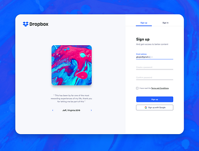 Sign Up color colors daily design desing desktop desktop app desktop application desktop design minimal minimalist sign up sign up page ui ui design user interface web web design web app web design