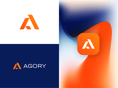 Agory - Logo app branding clean design flat graphic design icon icon app identity logo logo app minimal
