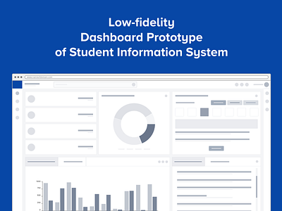 Dashboard Prototype for Student Information System graphic design ui ux