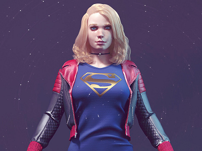SUPERGIRL!!! 3ds max modeling photoshop render supergirl vray zbrush