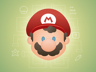 Super Mario Bros design fanart game illustration mario