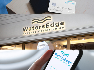 Waters Edge Actionables app brand design brand identity branding design icon logo logodesign typography ux