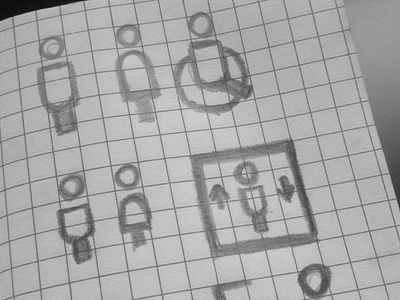 Icons sketch icon pictograms process sketch sketchbook symbol