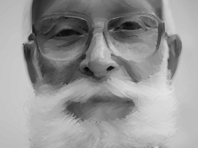 Oily old man drawing painting procreate procreate art