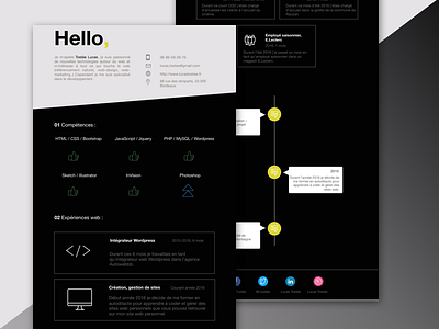 A new design for my new resume cv design resume webdesign