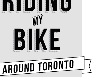 Riding my bike around Toronto -sketch