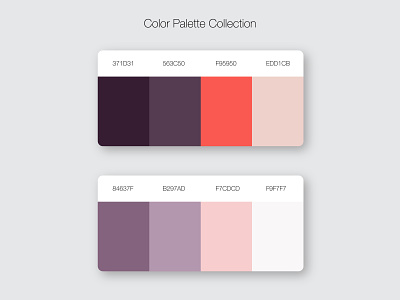 Color Palette Collection color design flat illustration palette set ui vector web