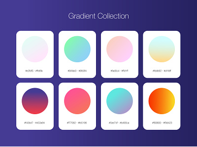 Gradient Collection Set color design flat gradient gradient color illustration set ui ux vector web web design web set