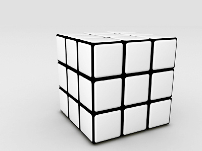 White Rubik cube