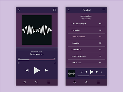 009 UI Daily Challenge - Music Player 009 100 100dailychallenge challenge daily design music player ui ux