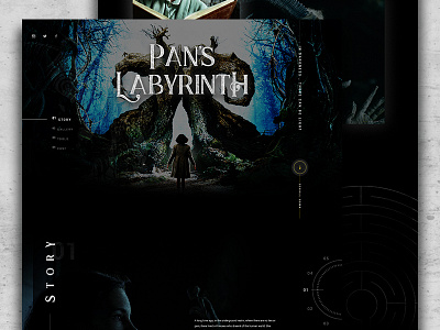 Pan's Labyrinth graphic design layout mocktober movies panslabyrinth ui ux web design