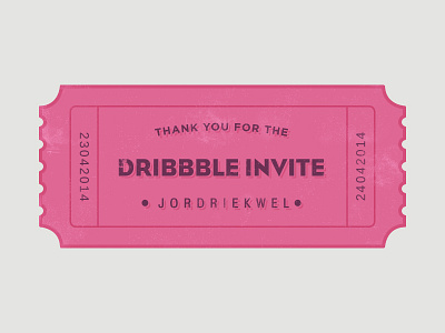 Invite Ticket cinema texture thanks ticket type