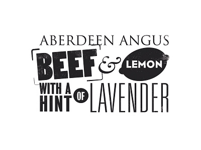 Crisp Flavour beef fonts lavender lemon lettering type