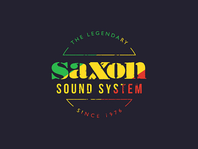 Saxon Sound System green music red reggae saxon sound yellow