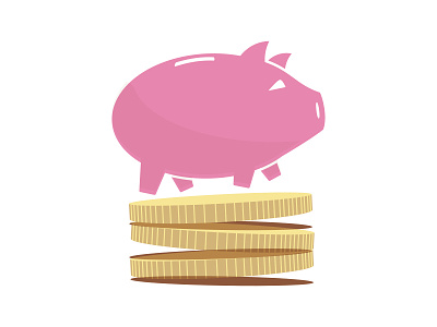 Piggy Bank V1 coins gold money pig piggy bank pink saving