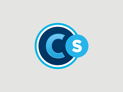 CS Logo blues circles icon logo mark
