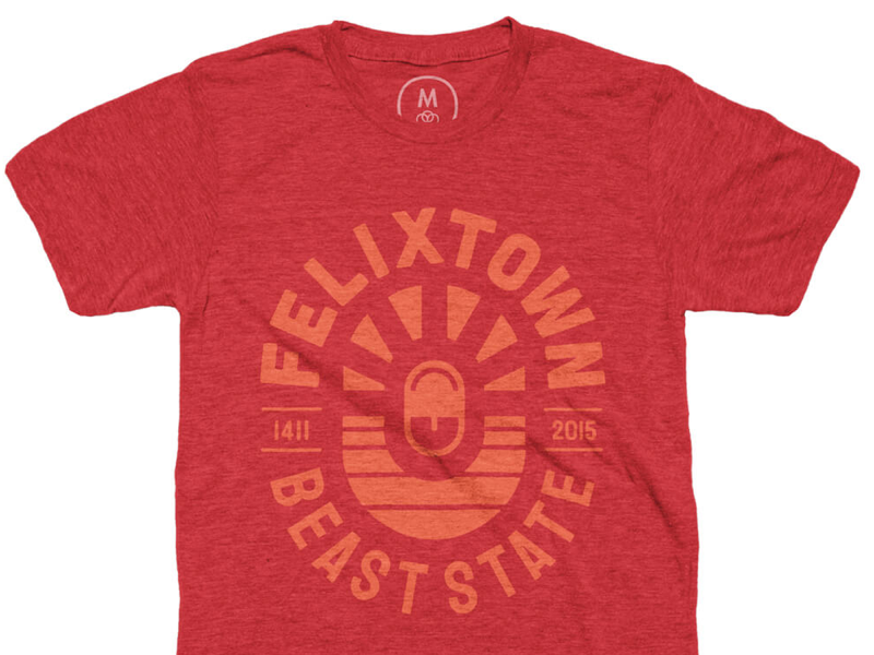 Felixtown Shirt mark lettering stamp icon cottonbureau shirt