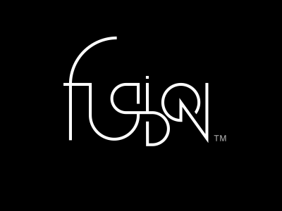 Fusion fusion lettering logotype type