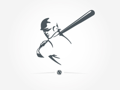 Play Ball action baseball illustration logo sports