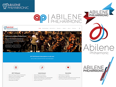 Abilene Philharmonic Branding brand brand identity designer debut logo logo design