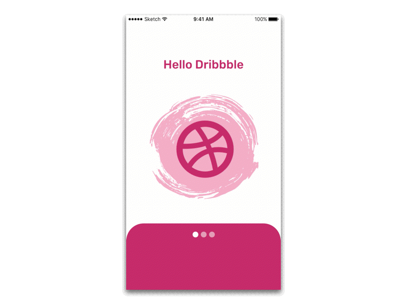 Hello Dribbble ! animation dribbble first shot hello dribbble onboarding prototype