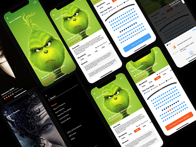 Movie Ticketing Concept application checkout color design ecommerce ios iphonex mobile mobile app price product shopping ticket booking
