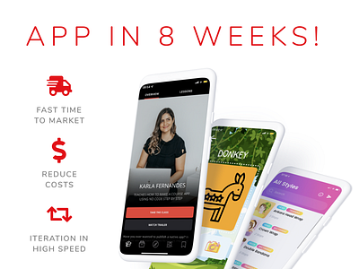 Launch your App in 8 weeks with no-code! app branding design graphic design icon logo ui ux